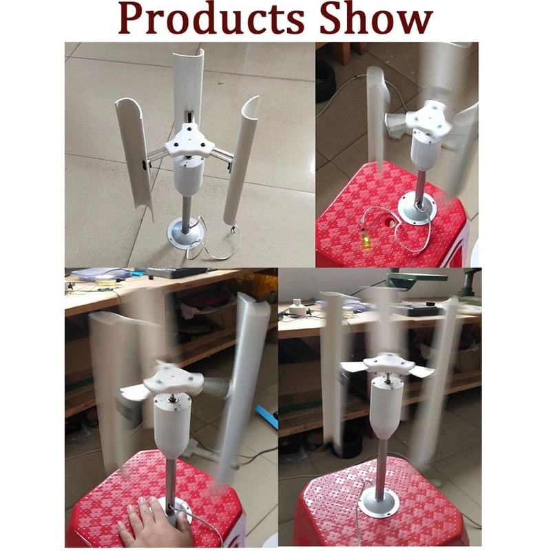 Vertical Wind Turbine Generator Blade Wind Power Teaching Model 4