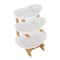 Serving Tray With Bowls Bamboo Snack And Dessert Stand 2