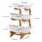 Serving Tray With Bowls Bamboo Snack And Dessert Stand 6