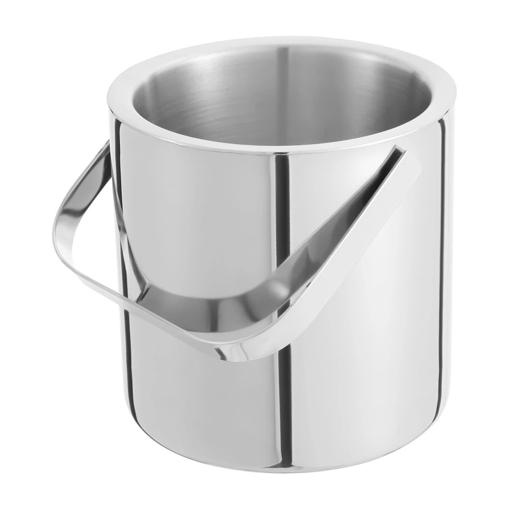 Stainless Steel Ice Bucket Insulated Cooler With Lid And Tongs 2