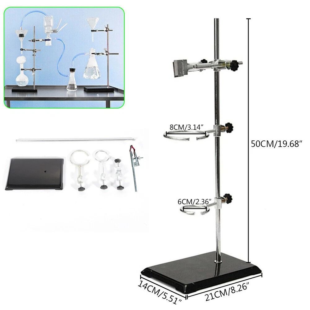 Lab Ring Stand Clamp Set For Chemistry Experiments 1
