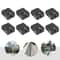 Stainless Steel Glass Clamps Black Glass Clamp Clips For Glass 0
