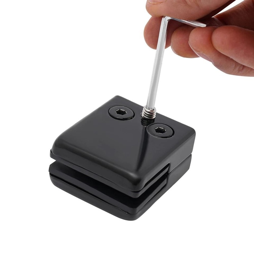Stainless Steel Glass Clamps Black Glass Clamp Clips For Glass 4