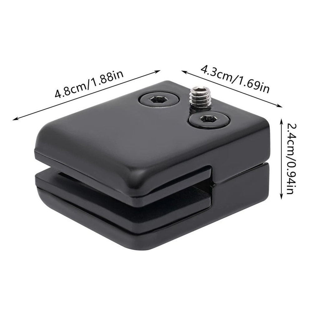 Stainless Steel Glass Clamps Black Glass Clamp Clips For Glass 6