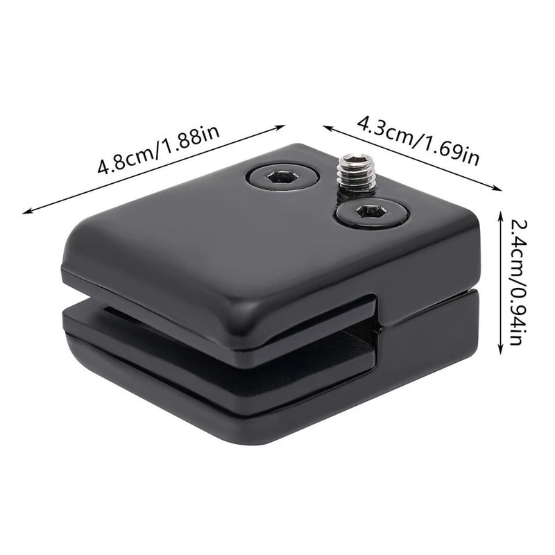 Stainless Steel Glass Clamps Black Glass Clamp Clips For Glass 6
