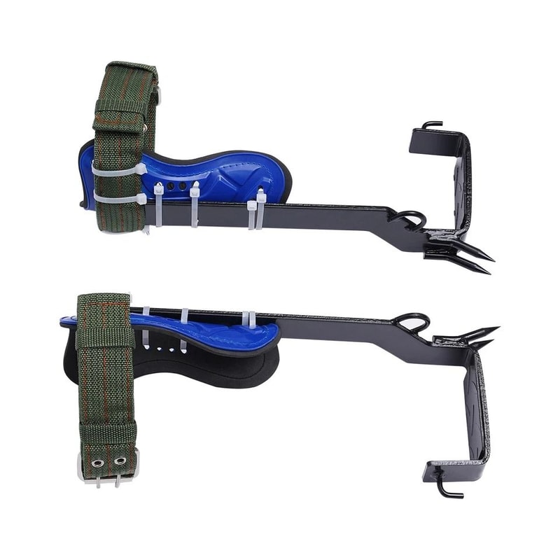 Tree Climbing Spikes With Adjustable Harness Safety Belt Outdoor Climbing Set 4