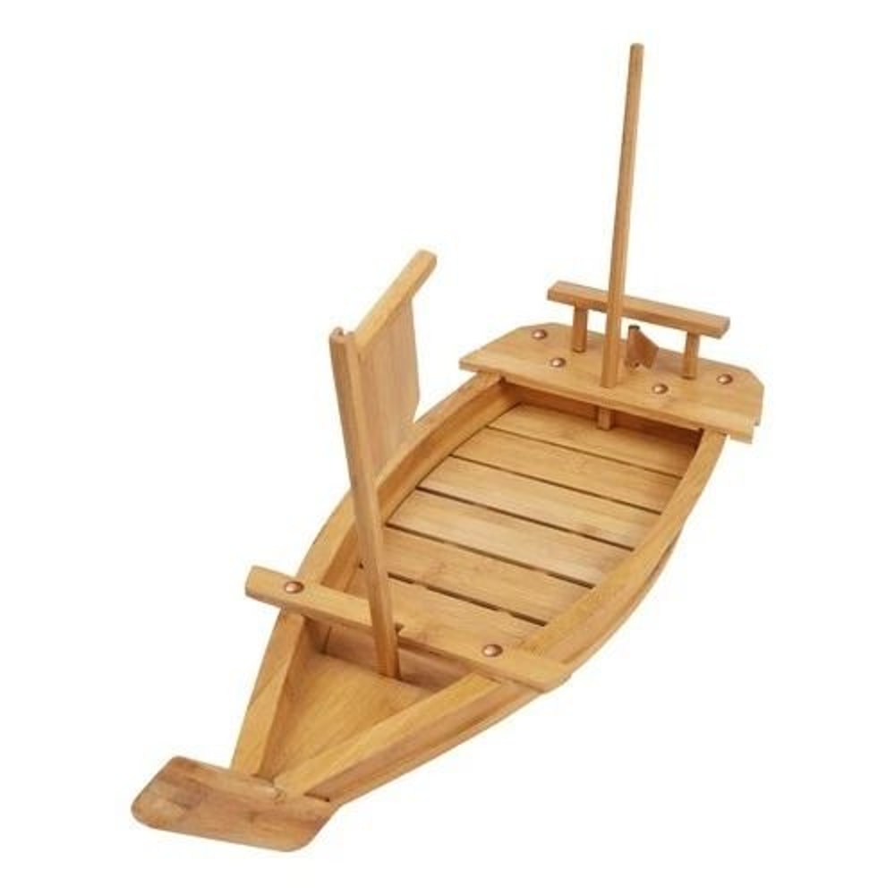 Wooden Sushi Boat Serving Tray Sushi Plate For Restaurant Party Use 8