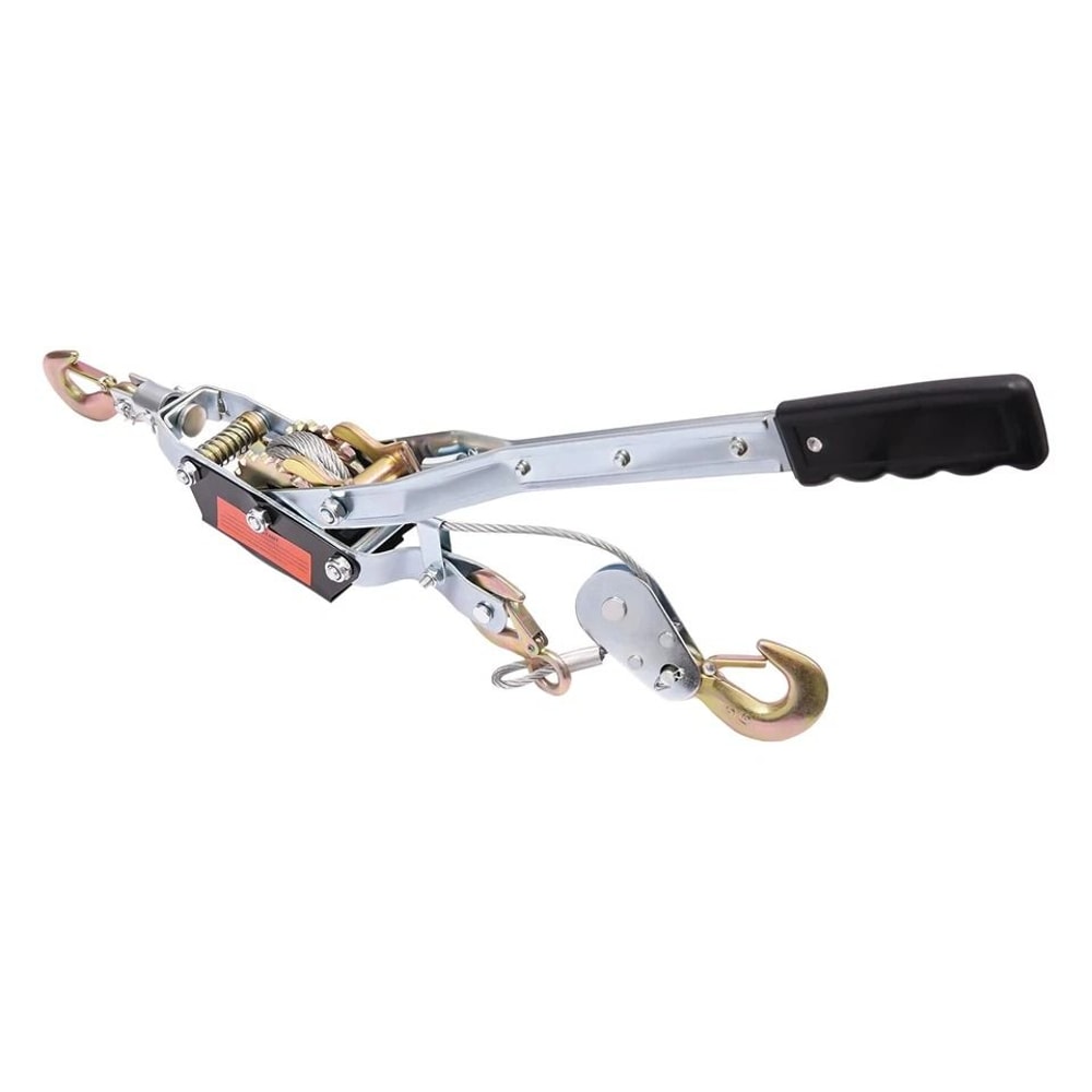 Heavy Duty Come Along Cable Puller With Hooks And Dual Gears 5