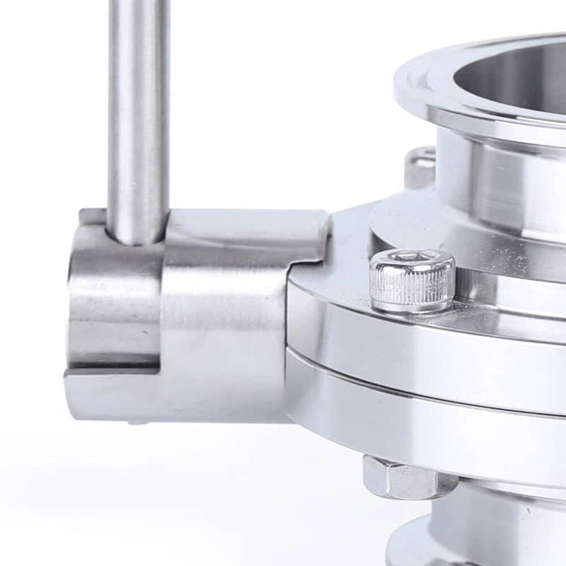 Stainless Steel Tri Clamp Butterfly Valve Sanitary Clover Design 3