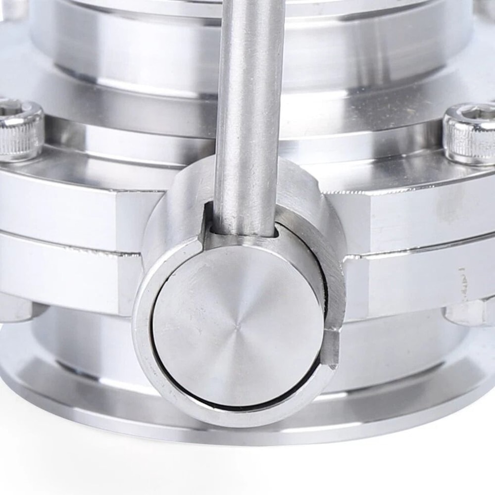 Stainless Steel Tri Clamp Butterfly Valve Sanitary Clover Design 4