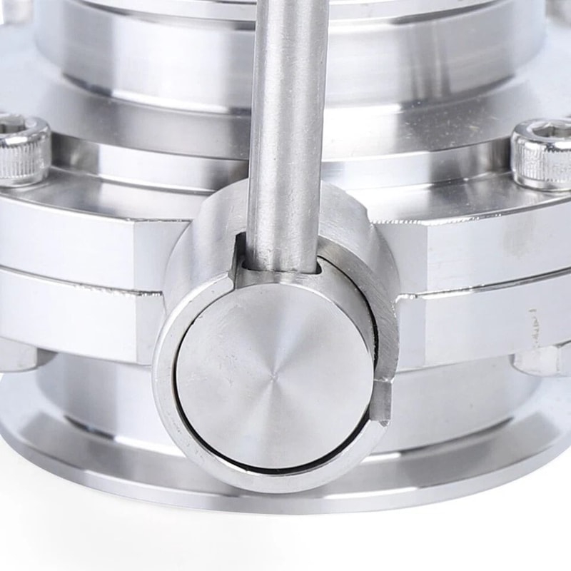 Stainless Steel Tri Clamp Butterfly Valve Sanitary Clover Design 4