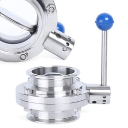 stainless steel tri clamp butterfly valve sanitary clover design