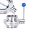 Stainless Steel Tri Clamp Butterfly Valve Sanitary Clover Design 0