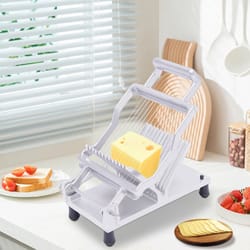 commercial stainless steel cheese slicer adjustable wire cutter for butter & cheese