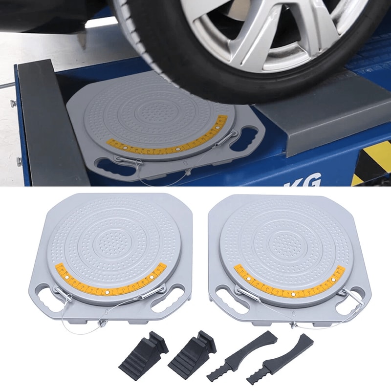 Front End Wheel Alignment Turntable Tool Kit For Cars Trucks 0