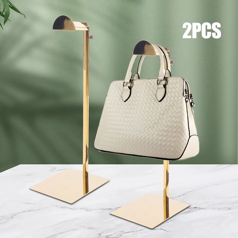 Adjustable Metal Handbag Display Rack Purse Stand Holder For Storage Organization 3
