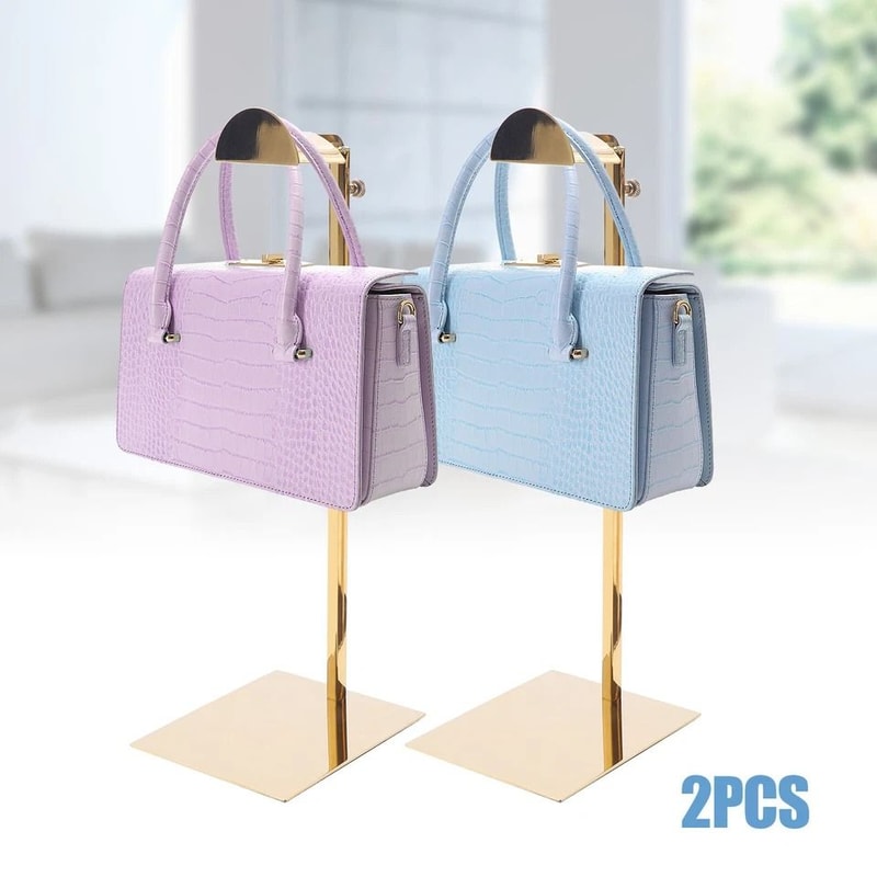 Adjustable Metal Handbag Display Rack Purse Stand Holder For Storage Organization 6