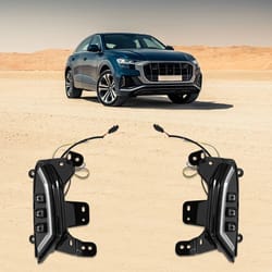 led fog lights with daytime running lights and turn signal universal fit for vehicles