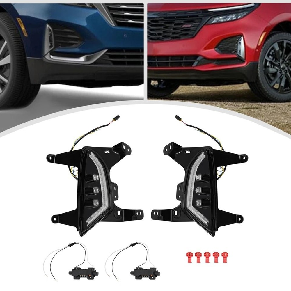 LED Fog Lights With Daytime Running Lights And Turn Signal Universal Fit For Vehicles 5