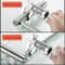 WallMounted Bathroom Shelf With Glass Countertop Towel Rack Stainless Steel Storage 4