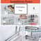 WallMounted Bathroom Shelf With Glass Countertop Towel Rack Stainless Steel Storage 6
