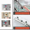 WallMounted Bathroom Shelf With Glass Countertop Towel Rack Stainless Steel Storage 7