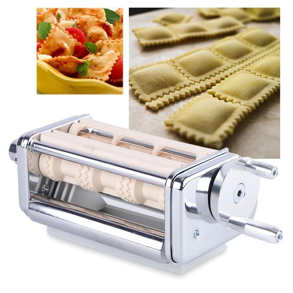 Professional KitchenAid Stand Mixer Ravioli Maker Attachment Stainless Steel Manual Pasta Tool 3