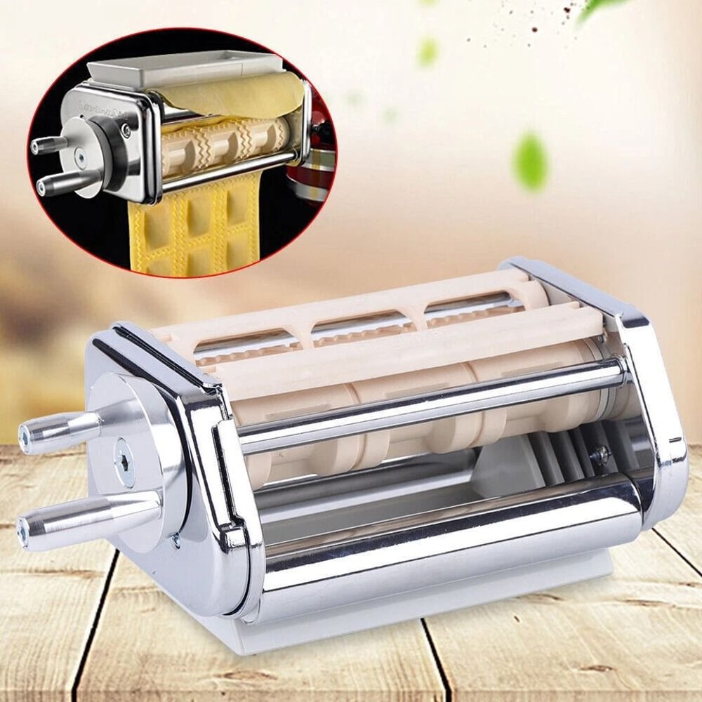 Professional KitchenAid Stand Mixer Ravioli Maker Attachment Stainless Steel Manual Pasta Tool 0