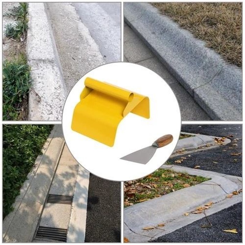 Professional Stainless Steel Concrete Curbing Concrete Curbing Trowel Set With Putty Knife 2