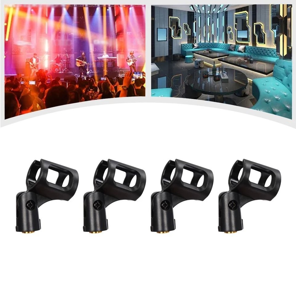 Premium Universal Microphone Clip Holder Adjustable Microphone Stand Clamp For Wired Wireless Mics 1