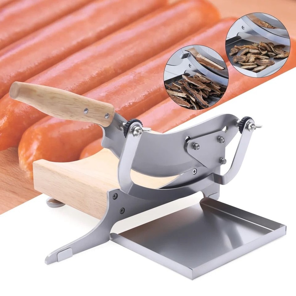 Stainless Steel Manual Meat Slicer Frozen Meat Cutter Precision Bone Slicer Machine 4