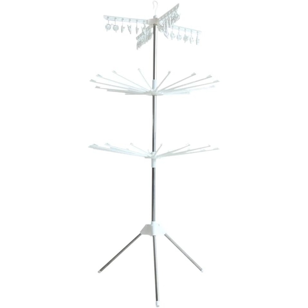 Premium Stainless Steel Clothes Drying Rack With Rotatable Arms For Hangers 2