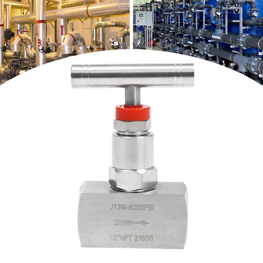 Precision PSI Needle Valve NPT Stainless Steel High Pressure Control Valve 1