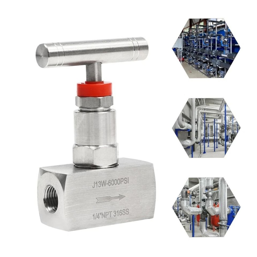 Precision PSI Needle Valve NPT Stainless Steel High Pressure Control Valve 4