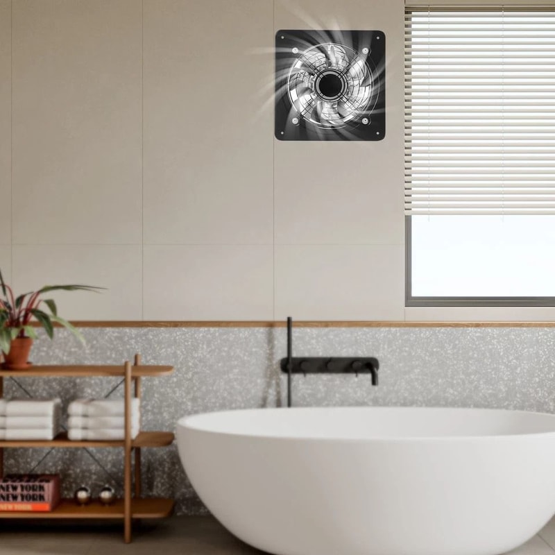 Premium Wall Mounted Ventilation Fan Powerful Kitchen Exhaust Fan 4