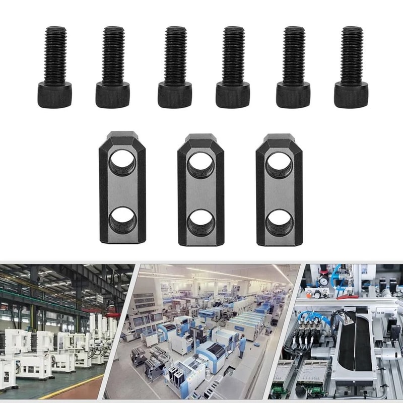 Premium Hollow Chuck T Nut Set For Lathe Steel High Hardness 5