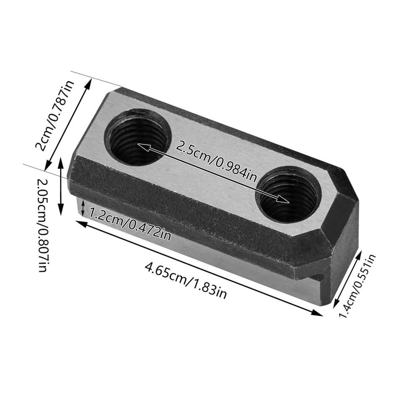 Premium Hollow Chuck T Nut Set For Lathe Steel High Hardness 6