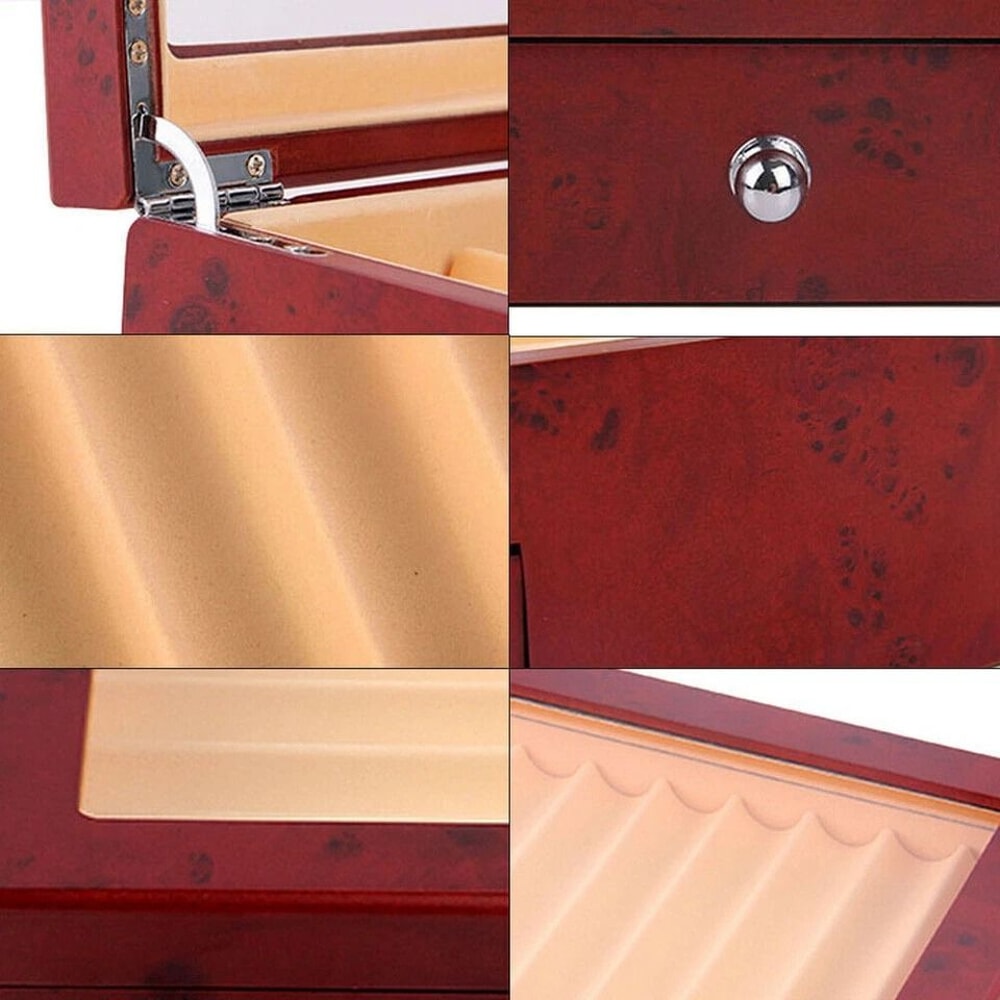 Premium Slot Wood Fountain Pen Display Case Collector Box Organizer 6