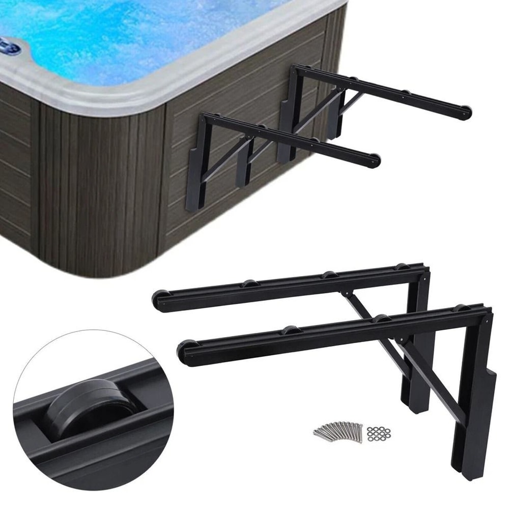 Foldable Hot Tub Cover Roller RackSet Hot Tub Cover Lifter Spa Cover Lift Racks 8