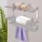 Premium Wall Mounted Stainless Steel Towel Rack Wall Mounted Towel Shelf For Organized Bathroom St 0