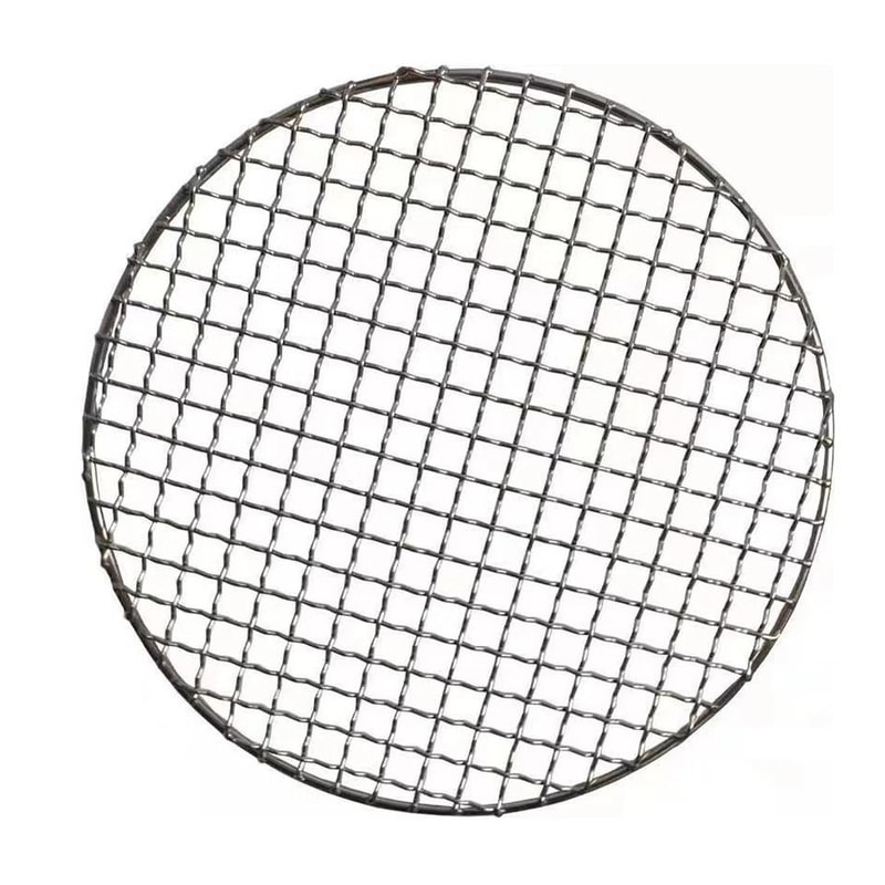 Stainless Steel Round Barbecue Grill Grate Heavy Duty BBQ Mesh Rack 2