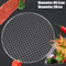 Stainless Steel Round Barbecue Grill Grate Heavy Duty BBQ Mesh Rack 4