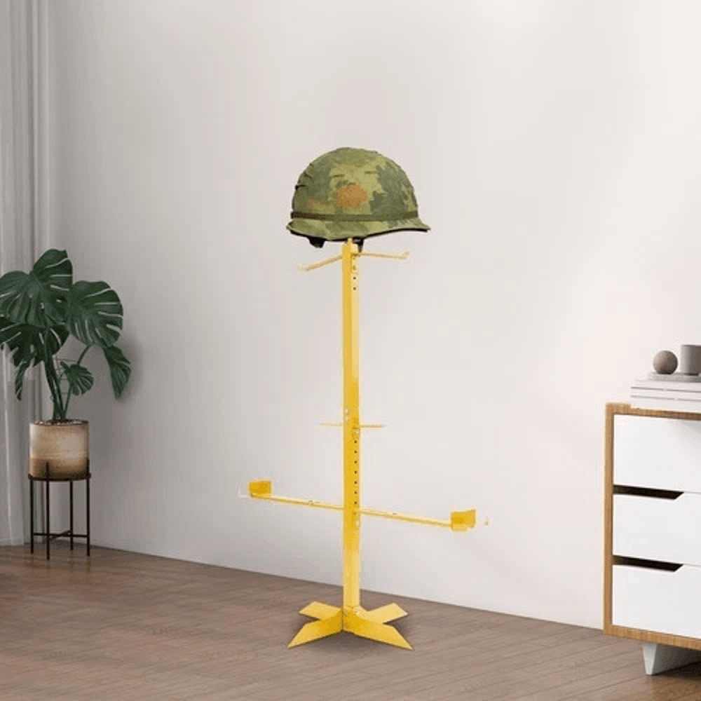Premium Heavy Duty Tactical Gear Stand Helmet Vest Display Rack 1