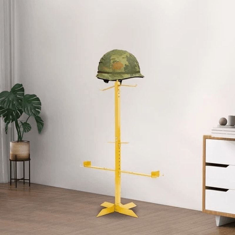 Premium Heavy Duty Tactical Gear Stand Helmet Vest Display Rack 1