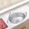 Modern Space Saving Stainless Steel Corner Wash Basin Wall Mounted Bathroom Sink 0