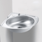 Modern Space Saving Stainless Steel Corner Wash Basin Wall Mounted Bathroom Sink 2