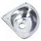 Modern Space Saving Stainless Steel Corner Wash Basin Wall Mounted Bathroom Sink 3