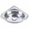 Modern Space Saving Stainless Steel Corner Wash Basin Wall Mounted Bathroom Sink 4
