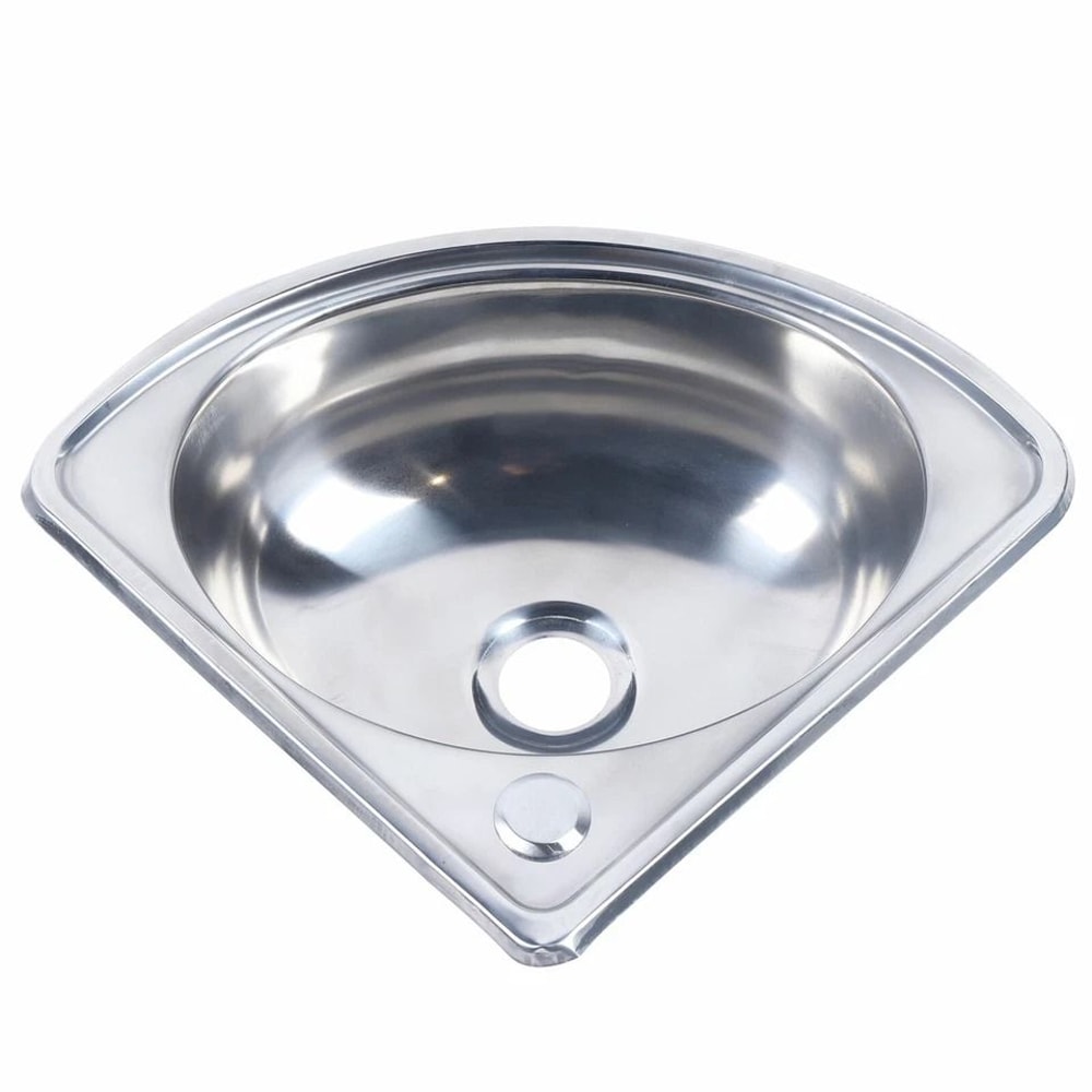 Modern Space Saving Stainless Steel Corner Wash Basin Wall Mounted Bathroom Sink 6