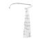 Adjustable UShaped Shower Rod NoDrill Stainless Steel Corner Curtain Rod 0